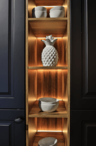 LED lights for modular cabinets are a standout element in luxury kitchens.